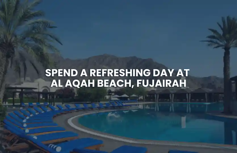 Spend a Refreshing Day at Al Aqah Beach, Fujairah