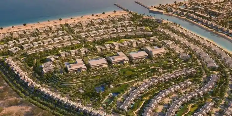 Y Views Villas at Bayn Aerial View