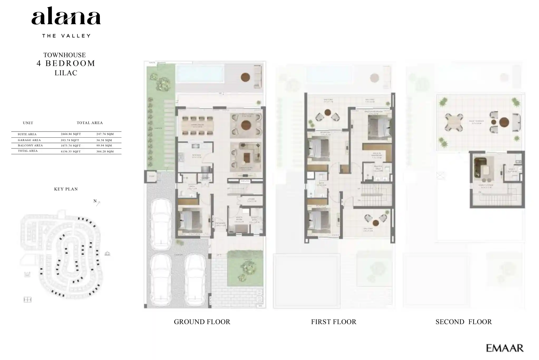 4 Bedroom, LILAC MIRRORED