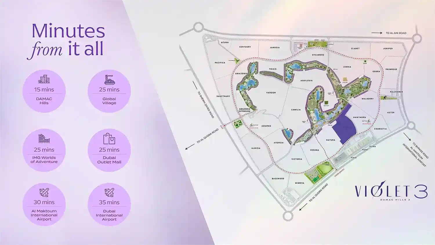 Location of Violet 3 