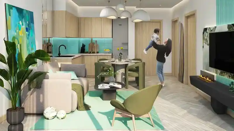 ELO 3 Living & Kitchen