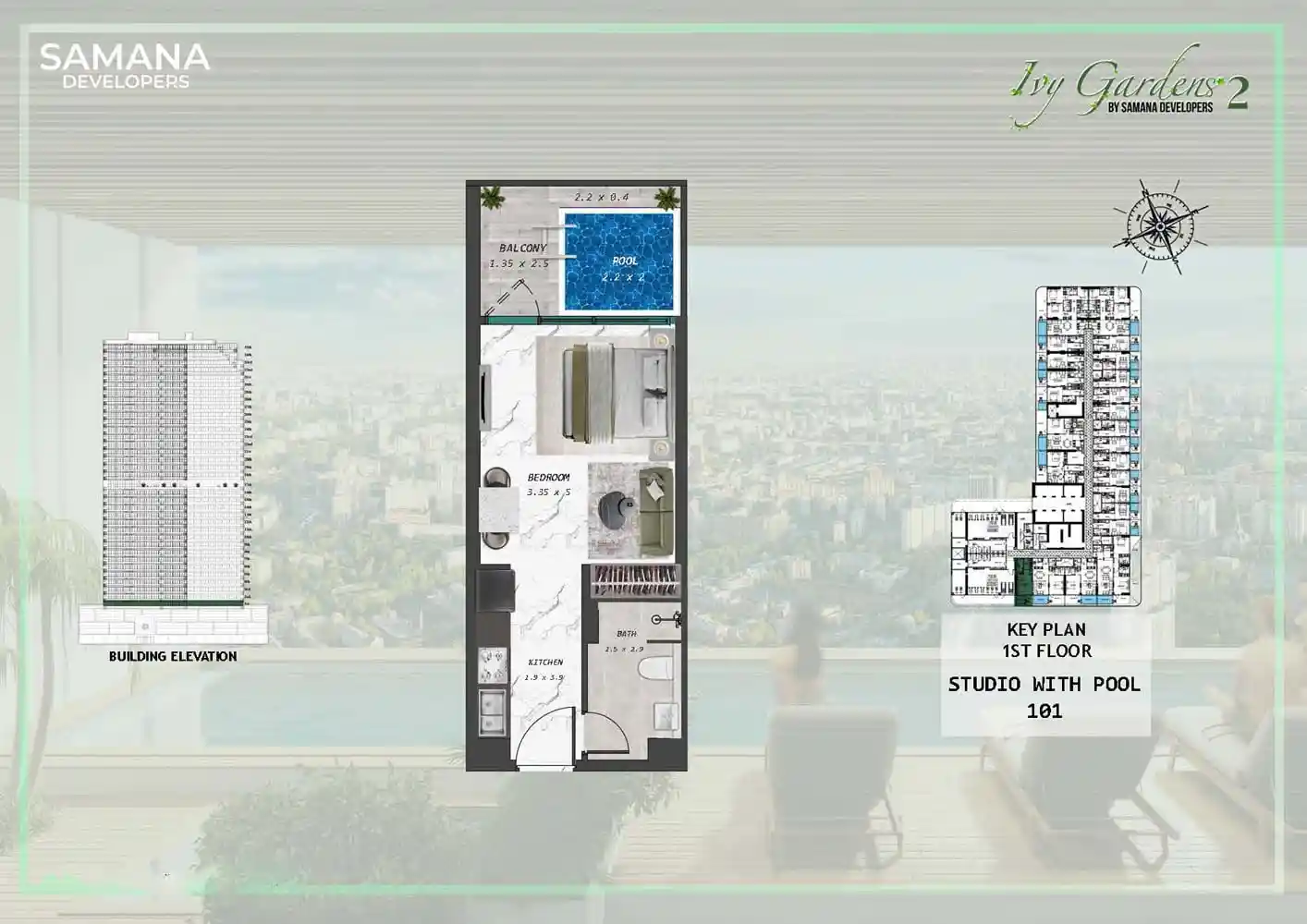 Floor - 11 - 21 - 31, T - 01 to Key Plan - 3317
