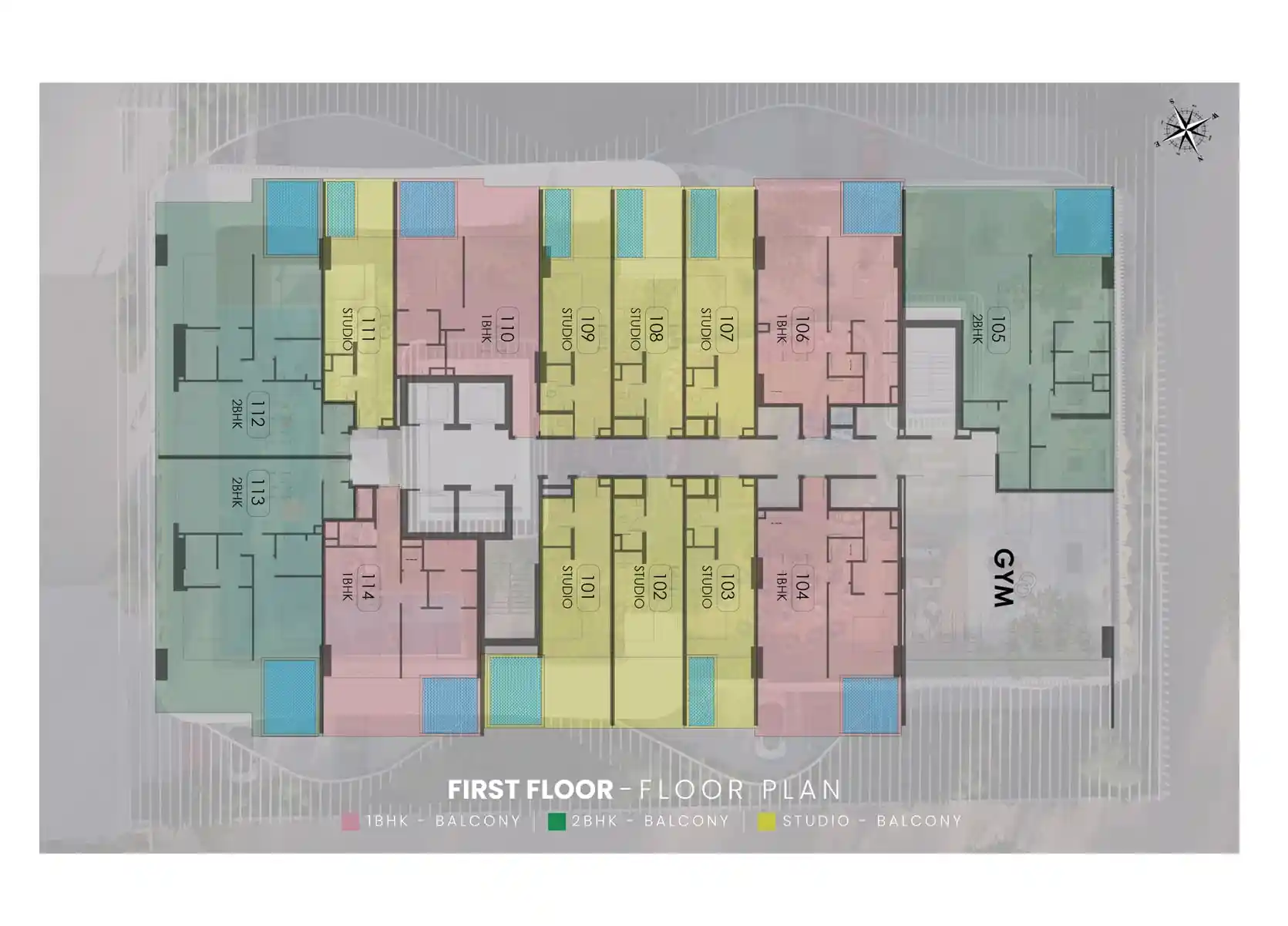14th Floor to 2nd to 13th Floor