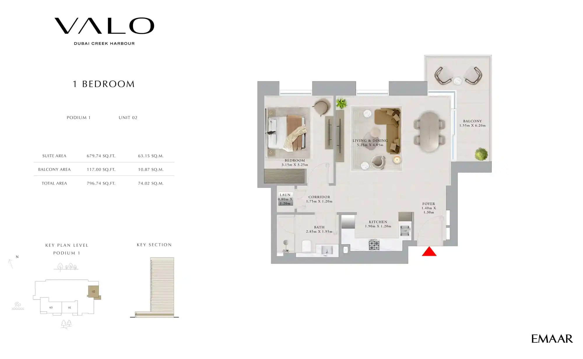 Unit 2, Podium 1 to Unit 7. Level 2-19. 22-32