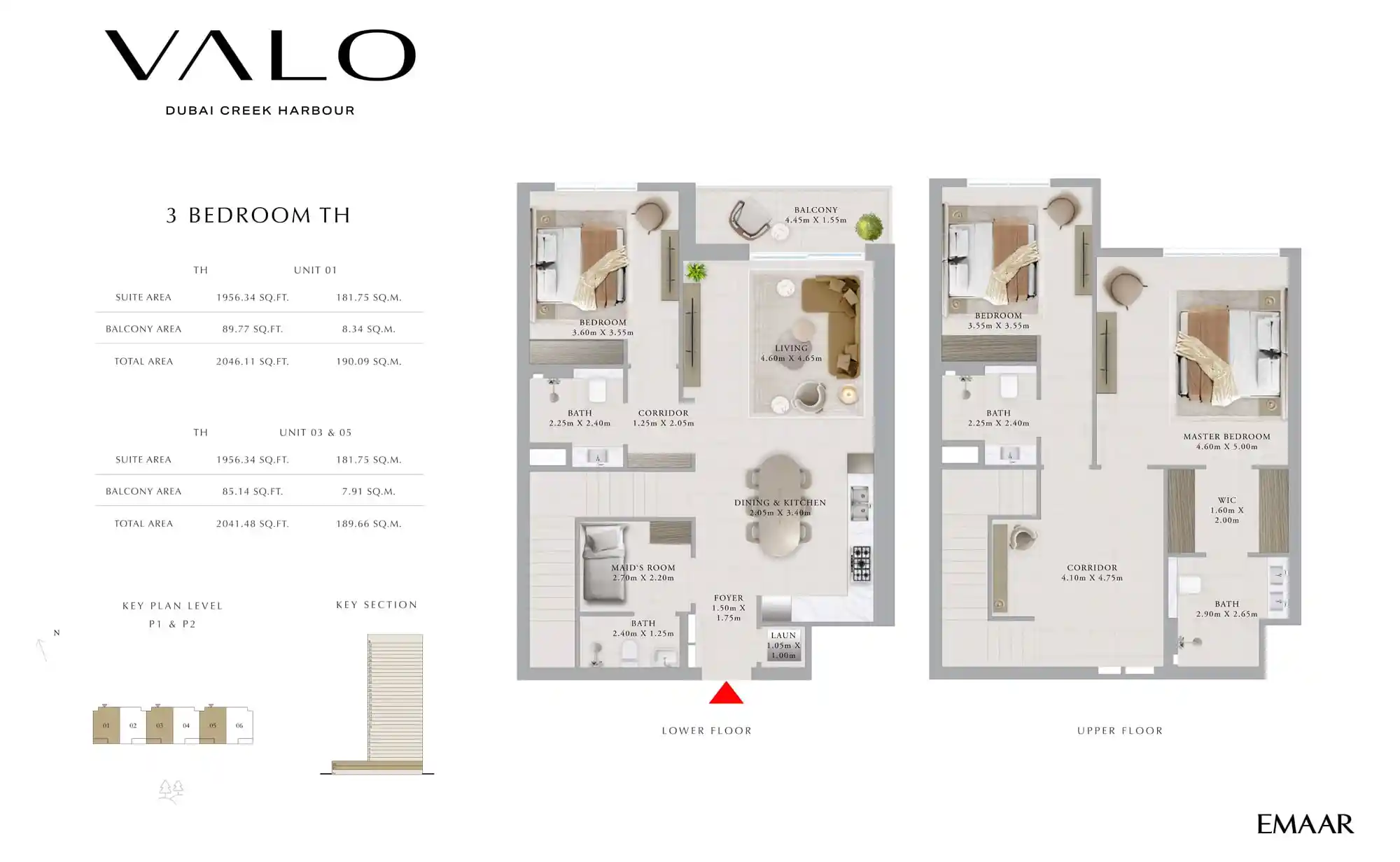 Unit 1, TH to Unit 6, TH