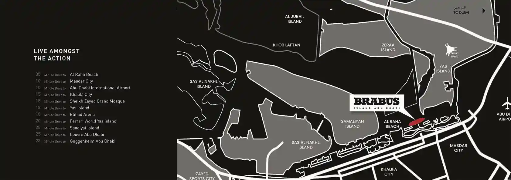 Location of Brabus Island Villas