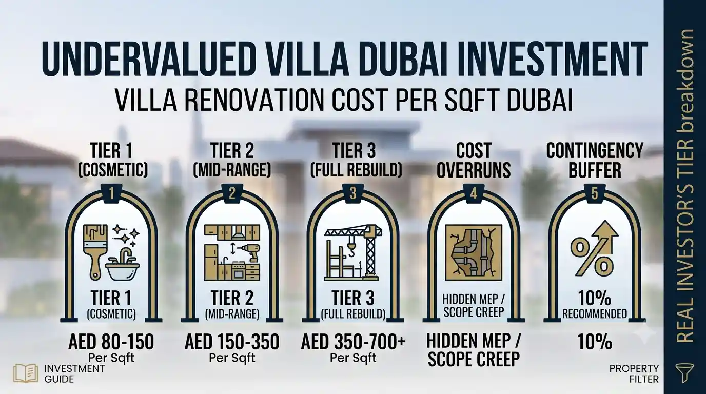Villa Renovation Cost Per Sqft Dubai | 2026 Breakdown