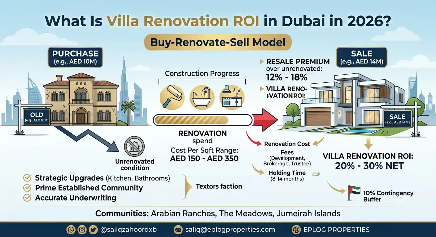 Villa Renovation ROI Dubai 2026 | What Investors Earn